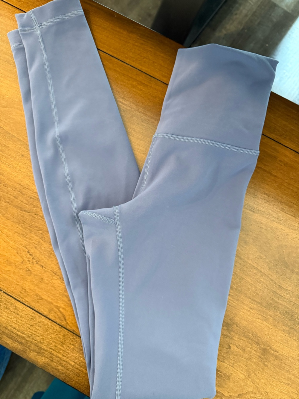 lululemon blue high-waist leggings- I think they are Fast and Free